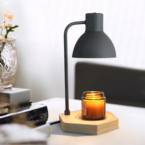 Hexagon candle light solid wood base romantic table lamp fragrance aroma wax light night light