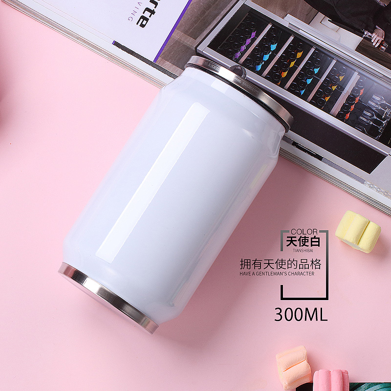 DIY thermal transfer photo cup Double stainless steel vacuum thermos cup cans cola water cup Art cup