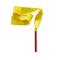 Желтая шелковая ткань шириной 1 метр и 20 см с палкой с палкой