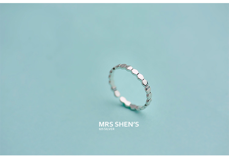 Nhẫn hàn quốc S925 sterling silver bạc gốc trang sức ngọt ngào tươi cá tính ngón trỏ ngón tay nhẫn sen tình yêu nhẫn nữ