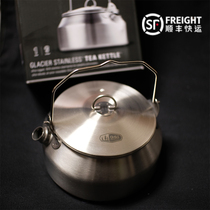American GSI Glacier stainless steel kettle outdoor BC Dew camping portable small teapot camping kettle coffee maker