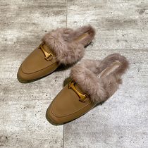 Gross Fur Drag Woman Winter Outwear Plus Suede 2020 New Fashion Baotou Mueller A Foot Pedal Cotton Tug Bottom Tug