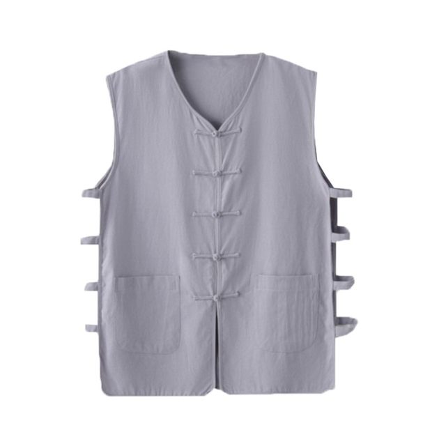 Chinese-style vest men's summer outerwear men's middle-aged and old Beijing sweatshirts retro Republic of China style thin vest vest