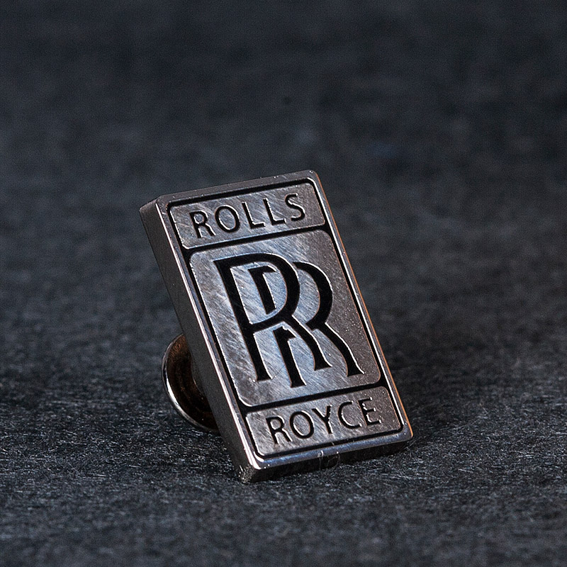 Genuine Rolls-Royce RR Metal Aircraft Engine Airshow Memorial Badge Pilot's Captain Chest Badge