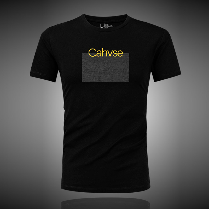 Calto Krosa~Model Short Sleeve T - shirt men's summer new round - collar menu shirt tide