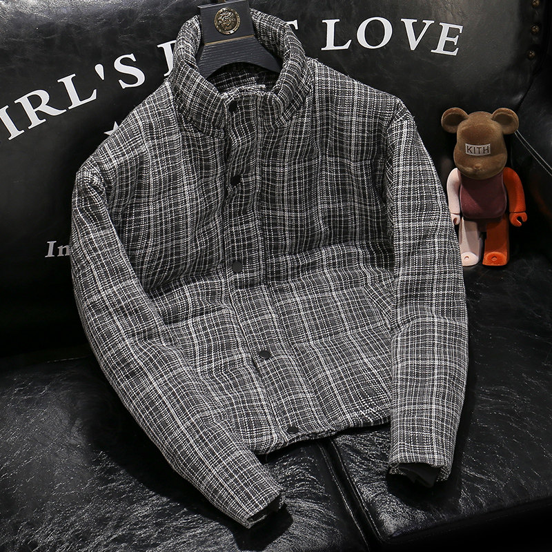 CaltoKrosa~tide winter ladder plume male thickened warm American casual loose coat