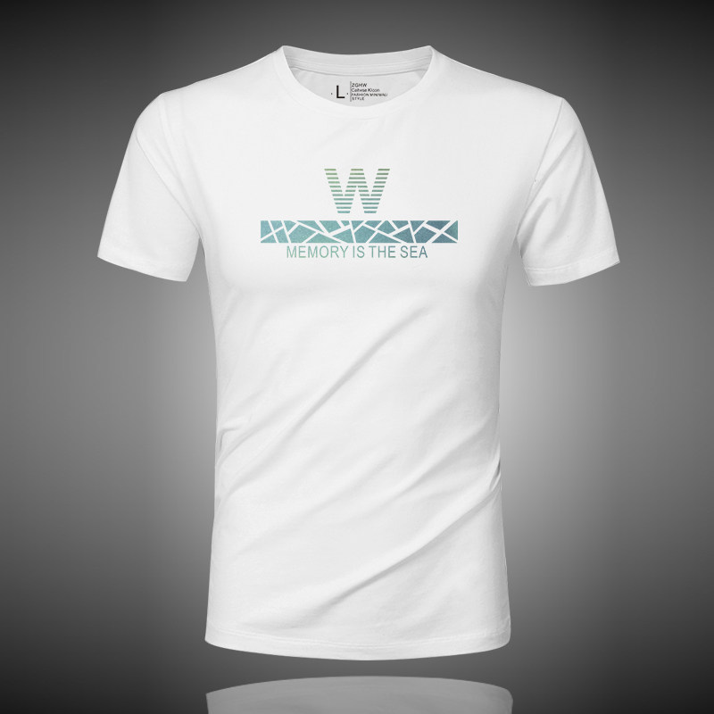 CaltoKrosa~t shirt men's short sleeve tide with personality fashion summer new white shirt clothes