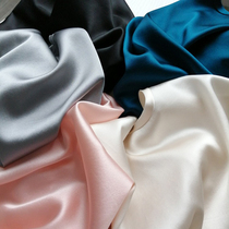 Pearl-like glossy high-end good goods elastic crepe satin vest summer solid color mulberry silk vest bottoming