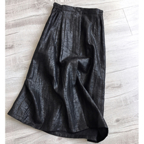 High-end good goods tortoise crack silk fragrant cloud yarn skirt summer temperament feminine mulberry silk suit skirt