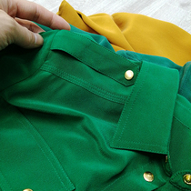 Clear heavy sand wash twisted soft waxy double crepe silk shirt female simple solid color mulberry silk shirt