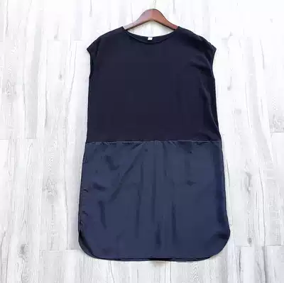 Clearance non-returnable knitted cotton loose version casual short-sleeved dress