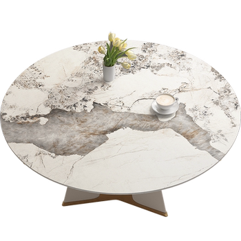 Round table cloth for imitation marble waterproof and oilproof leather Round table cloth for imitation marble waterproof and oilproof leather
