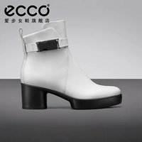 ECCO/сапоги на толстом каблуке, женские зимние кожаные ботинки, женские ботинки, ботинки «Челси», форма 207663
