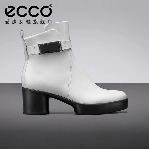 ECCO/сапоги на толстом каблуке, женские зимние кожаные ботинки, женские ботинки, ботинки «Челси», форма 207663