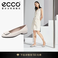Ecco AI Single Single Those Flat Dial -Простая черная кожа