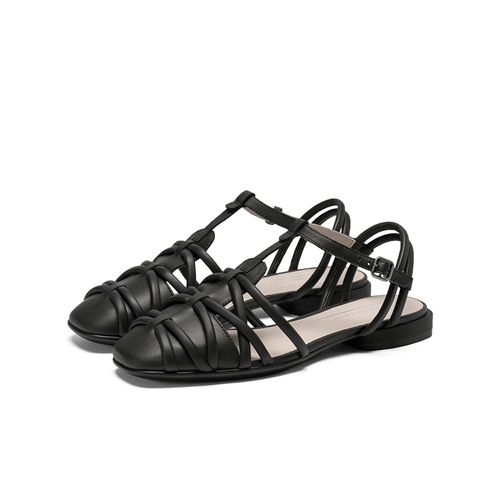 Ecco aiku Roman Sandals французские сотканные сандалии Baotou Свинька обувь для женской хеды anni anni 208283