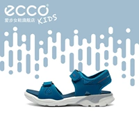 Ecco, летние двухцветные босоножки для отдыха с открытыми пальцами ног на липучке для ходьбы для плавания