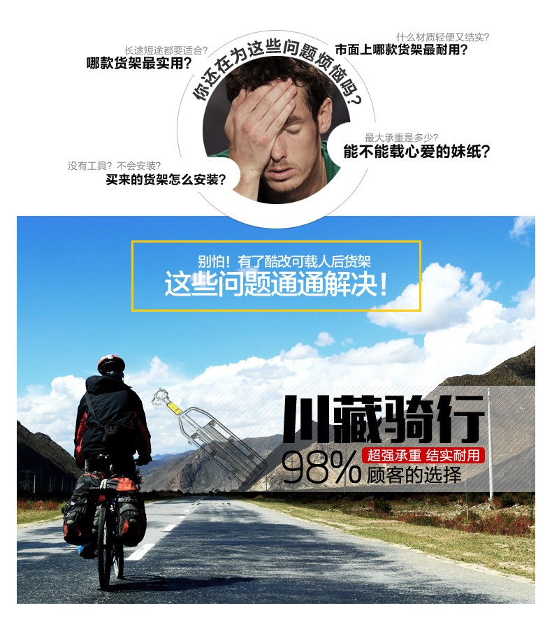 Porte-bagages pour vélo - Ref 2411793 Image 6