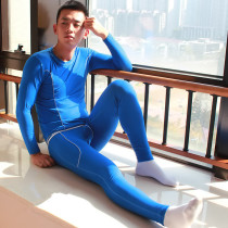 Autumn mens leggings comfort net will WJ bamboo fiber thermal underwear thin autumn clothes autumn pants suit