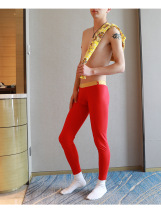 Autumn and winter low waist tight line pants thin cotton warm mens autumn pants printed dragon one sexy solid color leggings