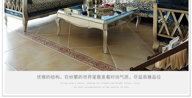 Gương bàn cà phê Bàn cà phê thủy tinh Gương đồ nội thất Sâm panh châu Âu Mới hậu hiện đại 1026 - Bàn trà bàn trà gỗ nguyên khối