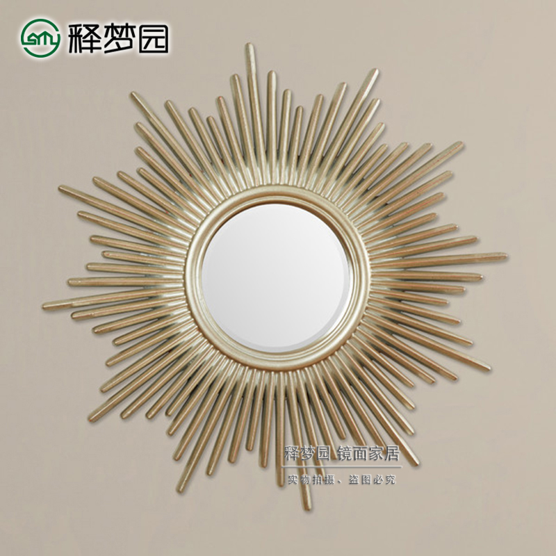 American Wall Hanging Mirror Sunglasses Living Room Sofa TV Background Wall Decoration Mirror Entrance Mirror 2018