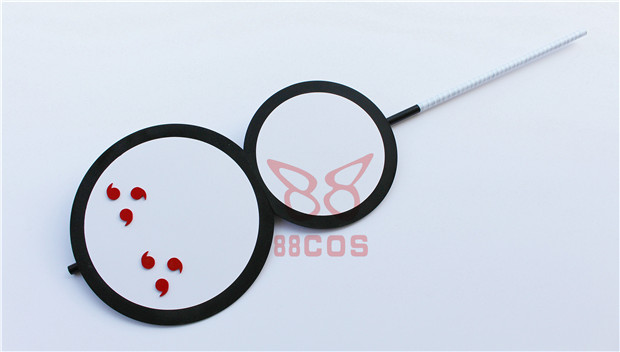 Naruto Uchiha Spot with Earth Fans Arms Blood Blood Toby Flame Đạo cụ Cosplay mon cosplay