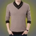 Mùa đông 2018 áo len mới nam cổ áo thun dệt kim chạm đáy áo len thời trang áo len cashmere áo jean nam Áo len