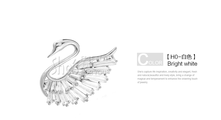 Broche femme SHES en cristal artificiel - Ref 1187060 Image 23