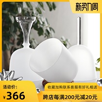  Crystal Holy Grail Hand-held bowl sandblasting music bowl Healing hand-held meditation sound healing Buddha sound bowl Buddha sound bowl Free sheepskin stick