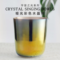 Color matte Crystal Bowl Music Bowl Decompression Bowl meditation Soundtherapy Quietly sound Bowl Percussion Instrument Crystal Bowl