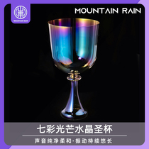 Crystal Holy Grail Starry Sky Light Overdraft Extremely Light Color Music Bowl 56789 Inch Soundtherapy Healing Meditation Hand Percussion Instrument