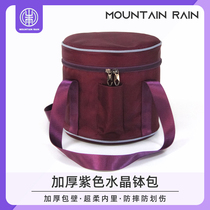 Crystal Bowl Paver Soundbowl Bag 7-14 inch dedicated yoga bag Tribute Bowl bag Canvas Sponge Hand Bag Purple