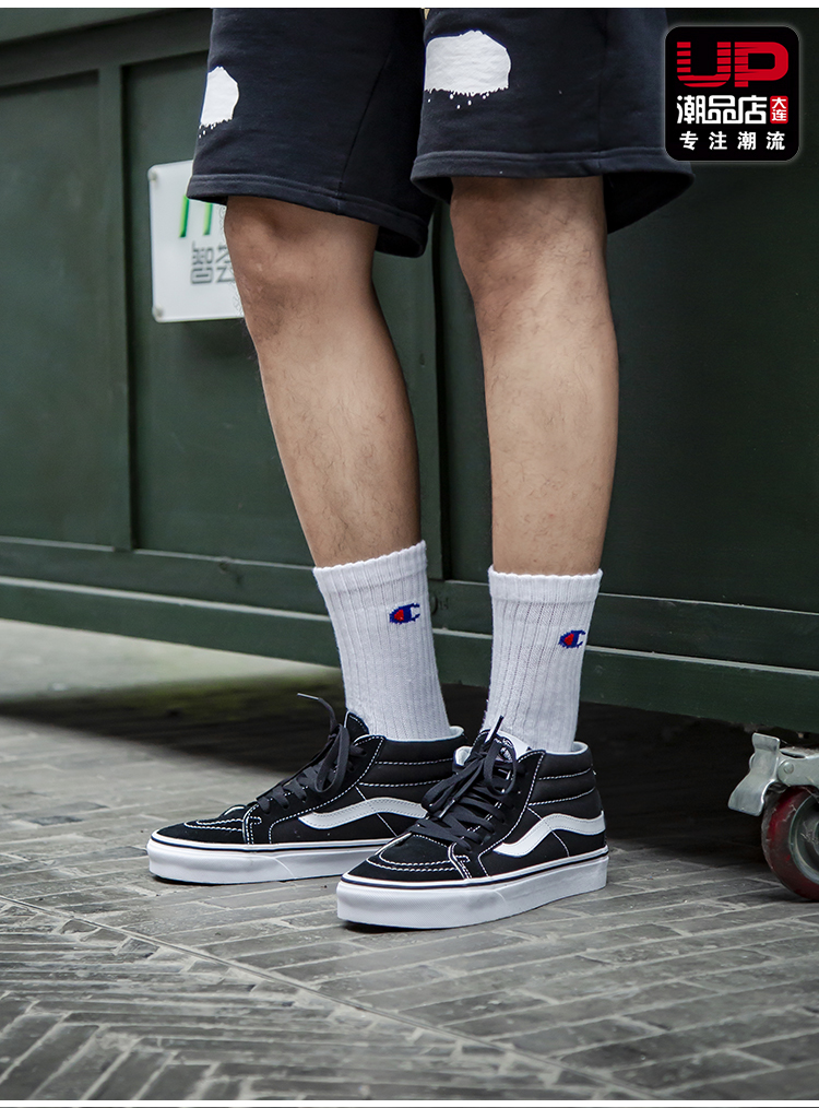 [A green] Người hâm mộ VANS mô hình cổ điển để giúp giày nữ Sk8-Mid giày skate thông thường VN0A391F6BT giày sport