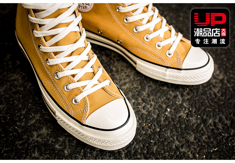 CONVERSE Converse 1970S giày nam cao màu vàng Samsung giày nữ tiêu chuẩn Giày vải 162054C 162063C giày thể thao nam sneaker