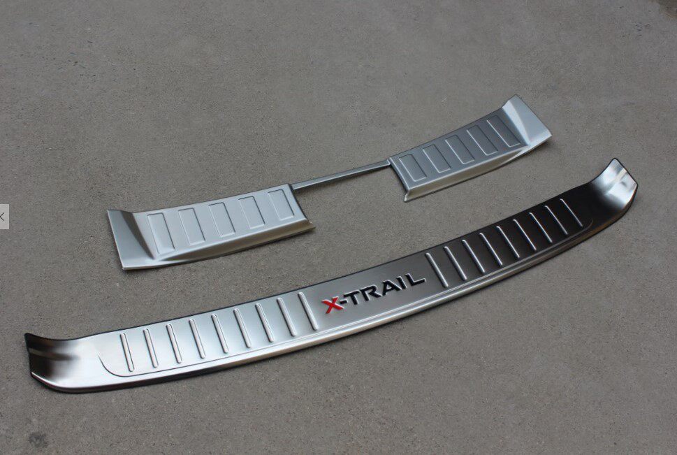 Suitable for 17-21 new X-Trail Stainless Steel Trunk Protection Board 14-16-20 Chic Rear Guard Plate Threshold Bar