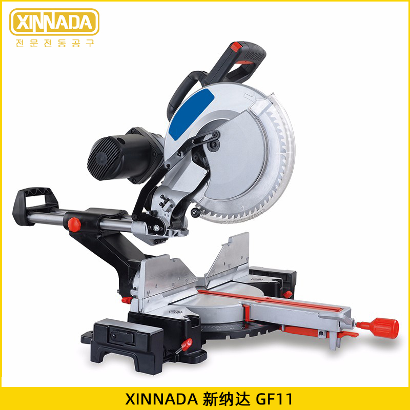 XINNADA GF11 saw aluminum machine 2300W 12 inch rod cutting machine left and right 45 degrees cutting angle