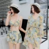 Áo tắm nữ ba mảnh 2018 mới siêu cổ tích bảo thủ che bụng mỏng chia bikini gợi cảm bộ đồ tắm suối nước nóng 	bikini 2 mảnh màu đỏ	 Bộ đồ bơi hai mảnh