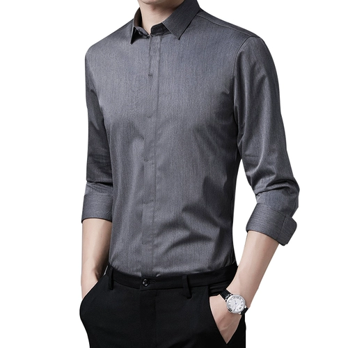 Демисезонная цветная трендовая рубашка для отдыха, 2023, облегающий крой, в корейском стиле