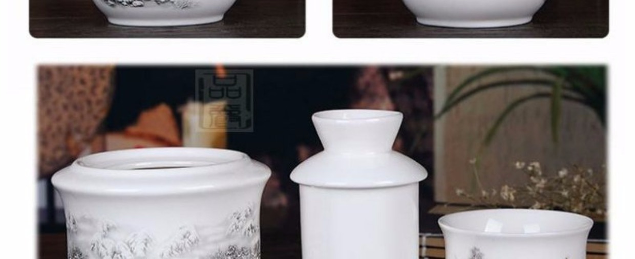Jingdezhen gốm ấm rượu vang với hầm rượu hai hai lẩu hộ gia đình rượu vang trắng nóng rượu vang vàng rõ ràng bộ rượu vang - Rượu vang ly rượu vang cao cấp