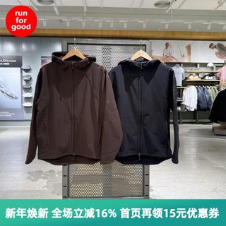 安德玛 UA 男士秋冬保暖户外加绒连帽运动夹克1389304 1389302