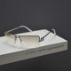 UV proof square retro frameless sunglasses for men and women