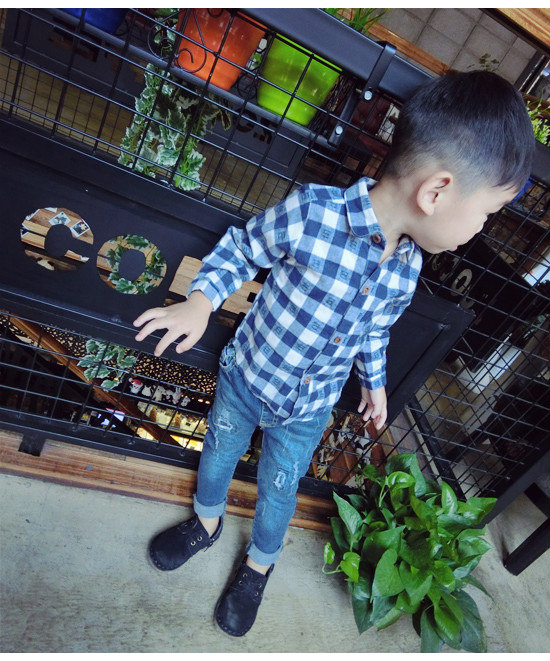 Chemise garcon à manche longue - Ref 2075485 Image 24