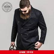 GELISEN quần áo nam size lớn kinh doanh thời trang giản dị đôi ngực lớn cộng với áo blazer béo - Cực lớn