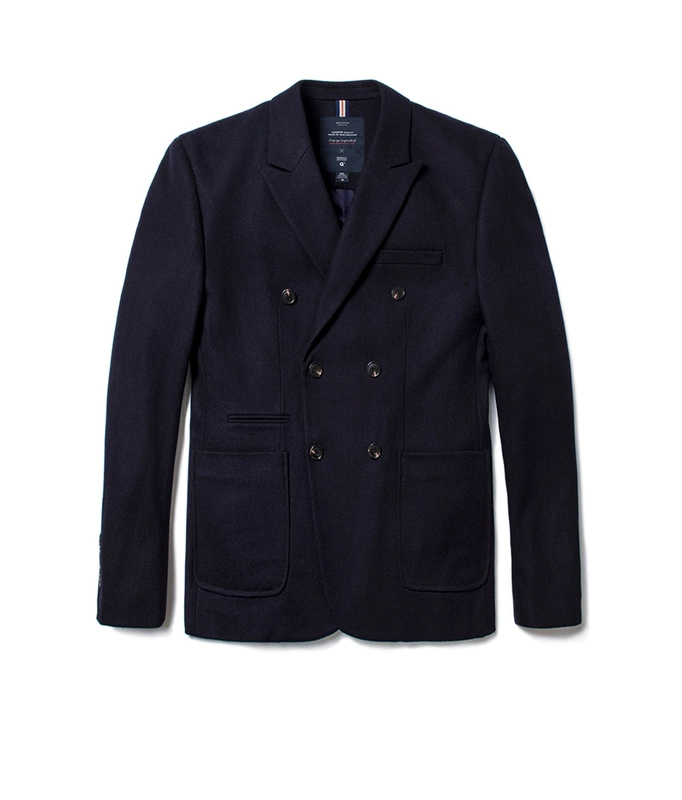 GELISEN quần áo nam size lớn kinh doanh thời trang giản dị đôi ngực lớn cộng với áo blazer béo - Cực lớn