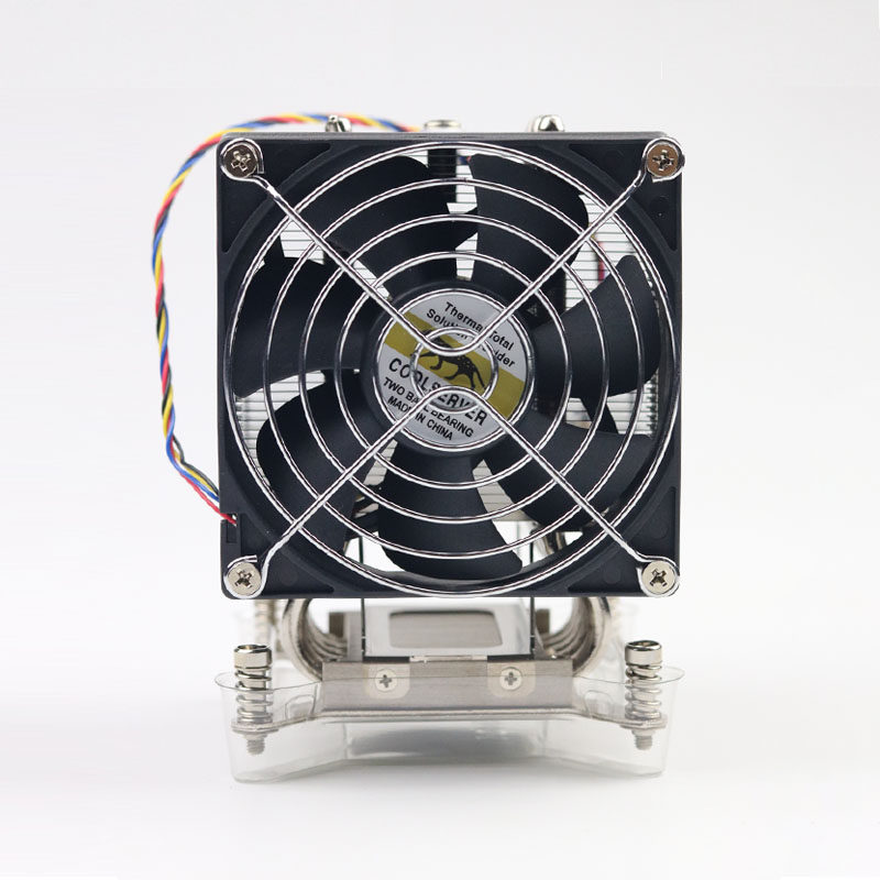 Leopard 1150 1366 2011 1700CPU radiator 4U5 tube server computer CPU mute fan