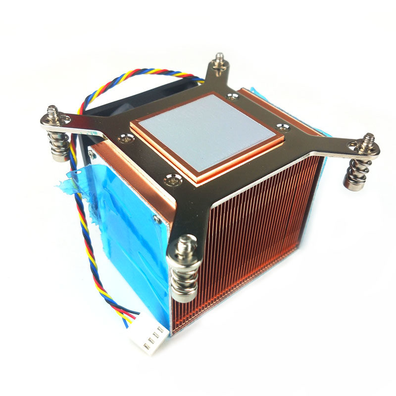 Leopard 1150 1155 1366 2011 Super large copper CPU cooler 2U side blowing server fan
