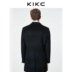 Áo khoác nam Kikc nam 2018 thu đông mới màu đen mới dài phù hợp với cổ áo xu hướng trẻ trung áo len nam áo khoác nam trung niên Áo len