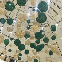 Ceiling decoration willow ball rattan ball hanging ornaments Shopping mall hotel Kindergarten Street decoration Window design large ball