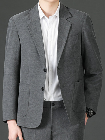 罗蒙休闲小西装男外套春秋2025新款商务职业正装西服高级感上衣服